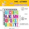 12 Blatt Briefaufkleber, 312 Stück Wasserdichte Alphabet-Aufkleber, 2 Zoll Selbstklebende Buchstaben-Set Vinyl-Buchstaben-Aufkleber