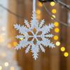 Transparent Artificial Snowflake Decoration Xmas Tree Hanging Pendant  Merry Christmas Decoration