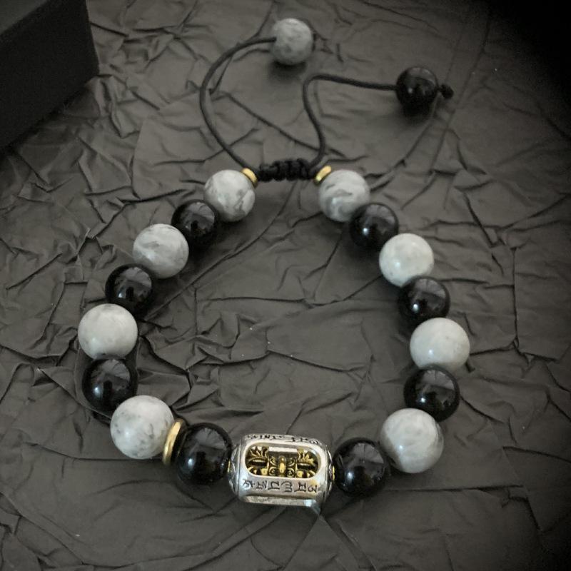 

JYL TS Bracelet Zebra Stone Style Channels Uniqueness & Stability Rotating six-character mantra terra cotta кольору