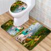 Unicorn Bathroom Floor Mat Toilet Three-Piece Set