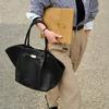 High-end Wing Bag Leather Women's Soft Fashionable Tote 2024 Portable Briefcase
