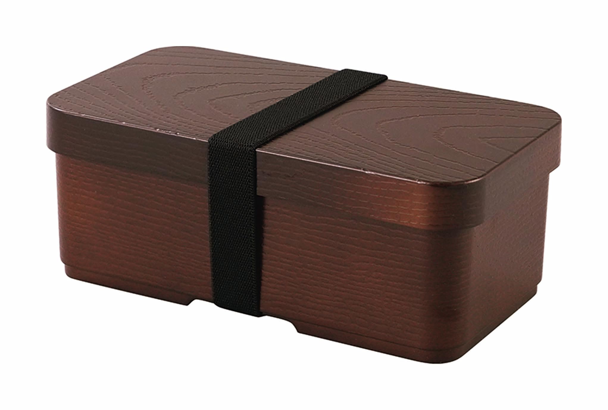 

Kakusee Bento Box in Magewappa Rectangular Made in Dishwasher and Microwave Inner Lid with Elastic For Men and For 1 For Elementary School Boys and