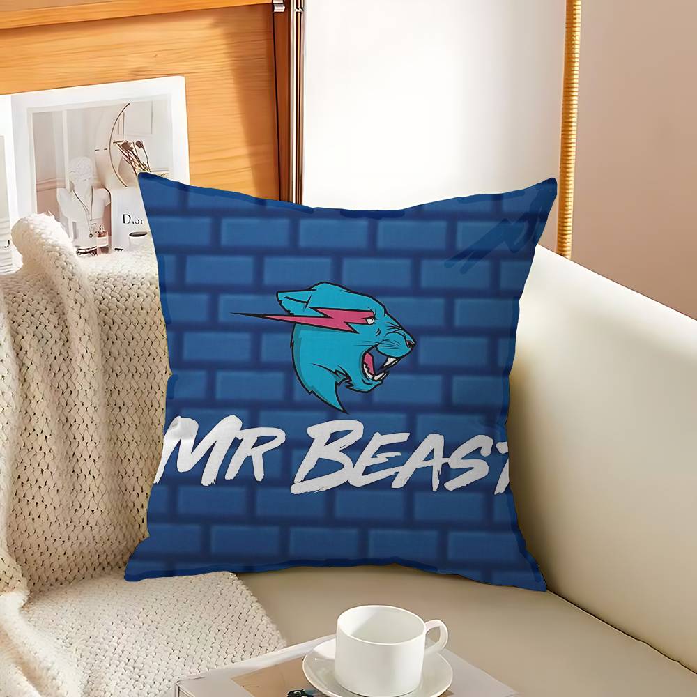 Game Blogger M-Mr B-Beastes Pillow Anime Pillow Sofa Bed Head Pillow Cover Cushion Cover 45x45 cm Fashion