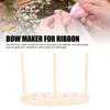 Ribbon Bow Maker DIY Effortless Use Ribbon Wreath Wooden Bow Maker Craft Tool for Festival Gifting Party
