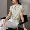 100% Mulberry Silk Printed Shirt for Women