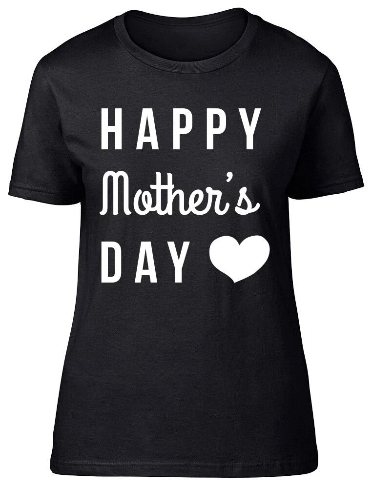 Happy Mothers Day Fitted Womens Ladies T Shirt M