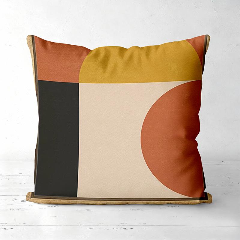 Modern Geometric Patterned Throw Pillow Set Decor Polyester Pillowcase, Sofa Decorative Cushion Cov Headboard Pillow