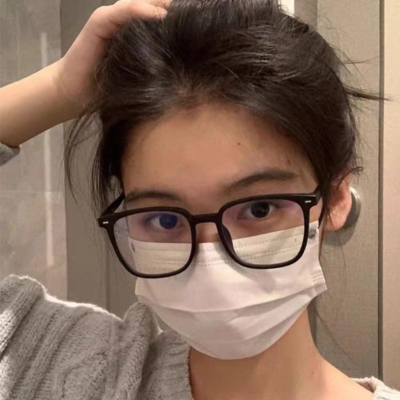 2/3 Pairs Per Set Square Anti-blue Light Glasses Fashion Men Women Large Frame Office Computer Eyewear Outdoor Accessory