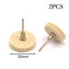 2 Pcs Polishing Bit Buffing Wheel 2inch 50mm Cloth/wool T Style For Jewelry Cleaning Electrical Grinder Polisher Rotary Tools