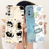 Für Samsung Galaxy S20 S20+ S20FE Niedliche Katze Blume Handyhülle Für Samsung S 20 S20 FE 4G 5G Stoßfeste Weiche Silikon-Stoßfänger