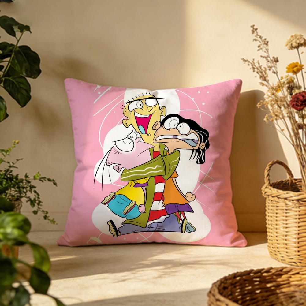 Fashion EEd Edd N Eddyew Cushion Cover Versatile DoubleSided Pillow Case Fit for Sofa Bed Car Daily Decor