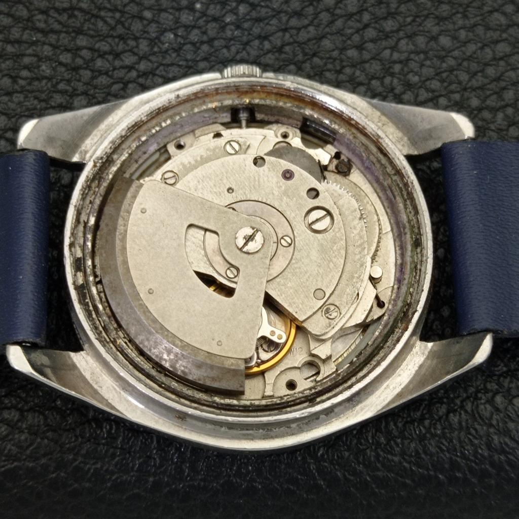 VINTAGE ORIENT AUTOMATIC JAPAN MENS BLUE COLOR DIAL WATCH A700605-5 R204-a700605