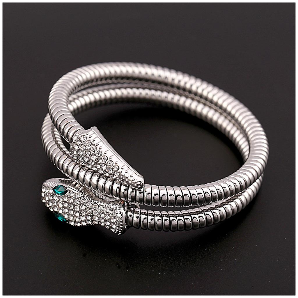 European and American Bracelet Fashionable Design Snake-shaped Winding Punk Style Bracelet Jewelry
