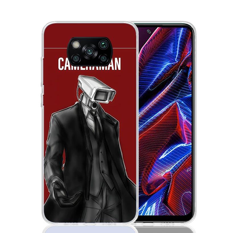 S-Skibidi Toilet Mobile Cell Phone Case For Xiaomi Poco X7 X6 X5 Pro F7 Ultra Redmi 15C 15 13 13C 12 12C 10 10A 10C 9 9A 9C 9T C