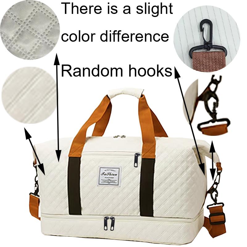 Quilted Travel Duffle Bag Multi-Color Casual Single Shoulder Bag for Vacati Trip Gym Daily Luggage Festival Gifts