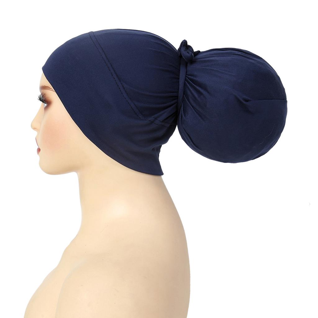 2025 New Soft Muslim Turban Hat Inner Hijab Caps Islamic Underscarf Bonnet India Hat Hair Loss Female Headwrap Turbante Mujer