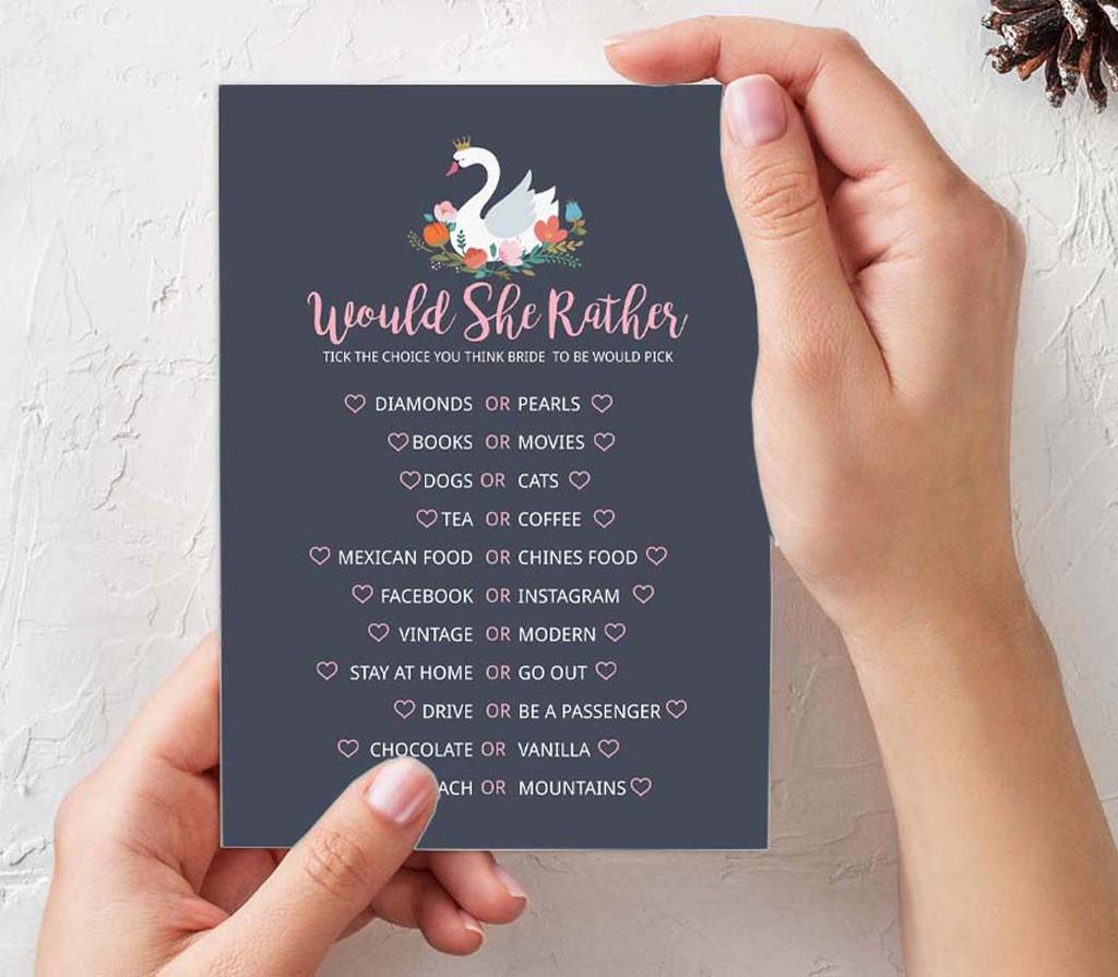 Inkdotpot Bachelorette Party Games Set Bundle Of 4(50 Sheets Each) W Miss To Mrs Gold Banner Swan Fun Bridal Shower Games