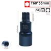 Torx Screwdriver Bit 1/2inch Socket Bits Adapter T30 T40 T45 T50 T55 T60 T70