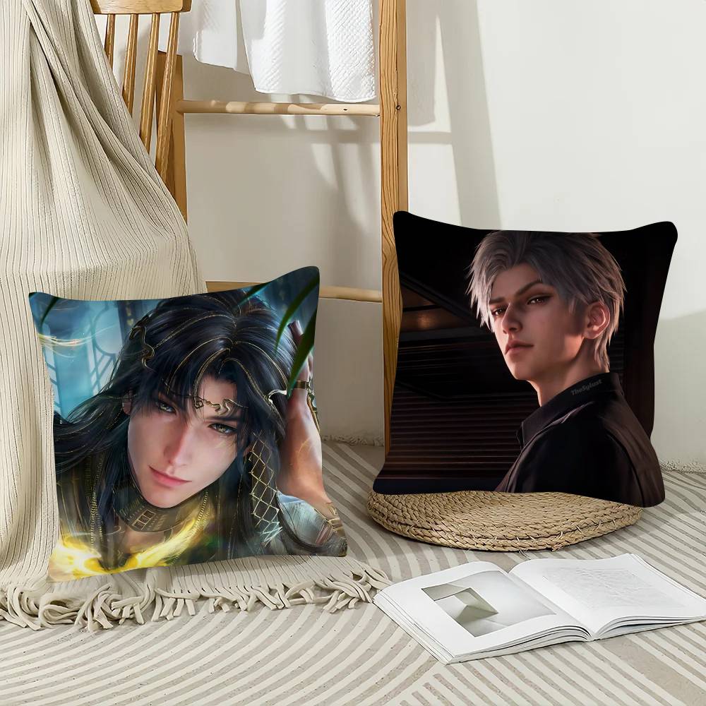 1Pc Love And Deepspace Zayne Lishen Pillow Case Fashion Square Pillowcase Bedroom Sofa Room Ins Decoration Leisure