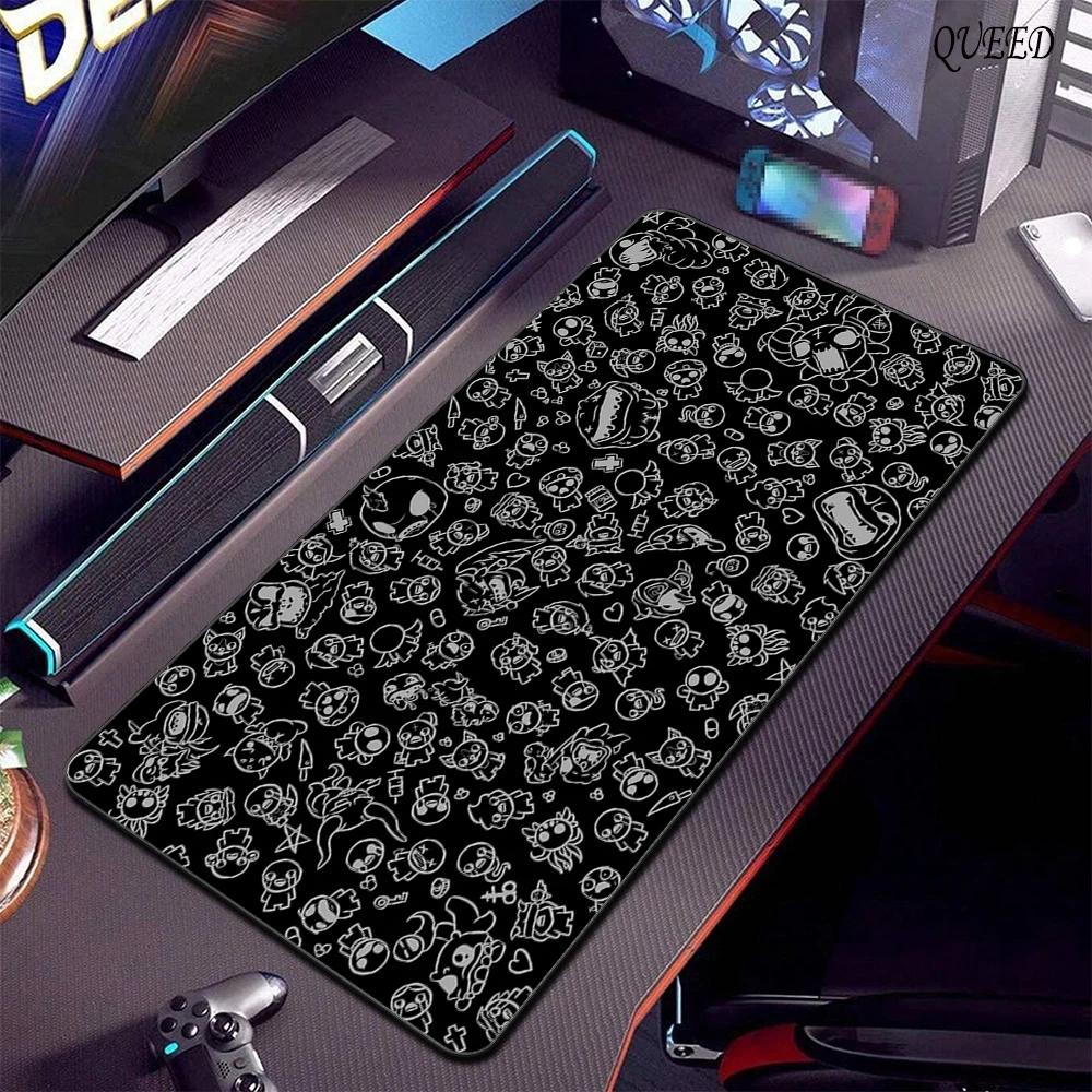 Tappetino Mouse 90x40cm Gomma Naturale Antiscivolo Morbido Tappetino per Scrivania Laptop Gaming The Binding of Isaac Tappeto PC Personalizzato Nuovo Tappetino per Tastiera Scrivania