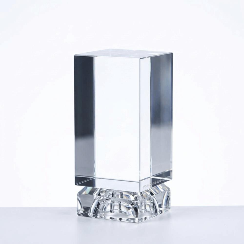 High-Transparency Laser Engraving Crystal Clear Crystal Crystal Square Block  Anniversary Souvenir