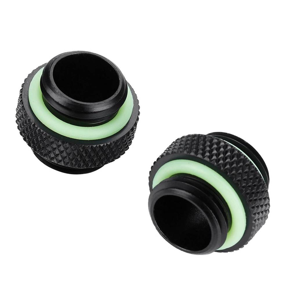 2 Stück Wasserkühlung Doppel Außengewinde Schlauchadapter Kompressionsverschraubung