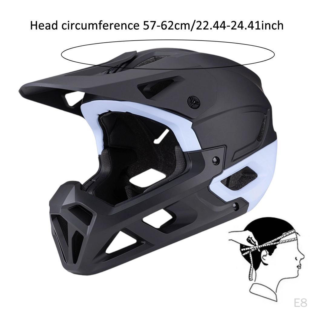 Bicycle Accessories: Full Face Helmet Designed for Mountain And Road Use