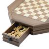 Octagonal Wooden Chess Set Luxury Professional Board Games For Children Handmade Magnetic Chess Pieces Family Decoration Gifts