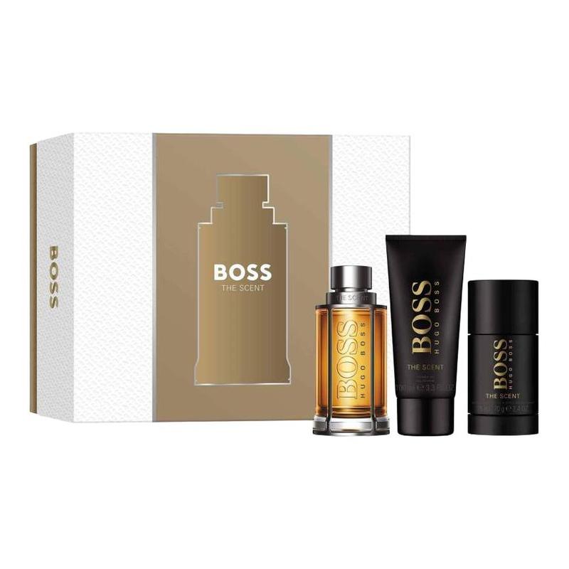 BOSS Junshang Temptation Men s Perfume Set EDT 3-piece Set коричневый