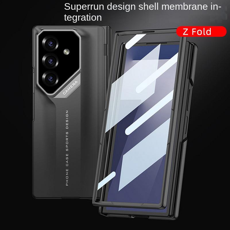 Supercar Design Magnetic Hinged Glass Protective Film Case for Samsung Z Fold 7 Galaxy Z Fold7 Fold 6 5 4 Lens Protect Cover