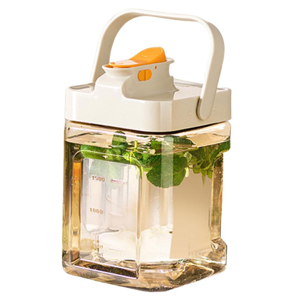 2.3L Portable Plastic Drink Dispenser with Spigot Refrigerator Cold Water Pitcher Beverage Dispenser for Party Picnic