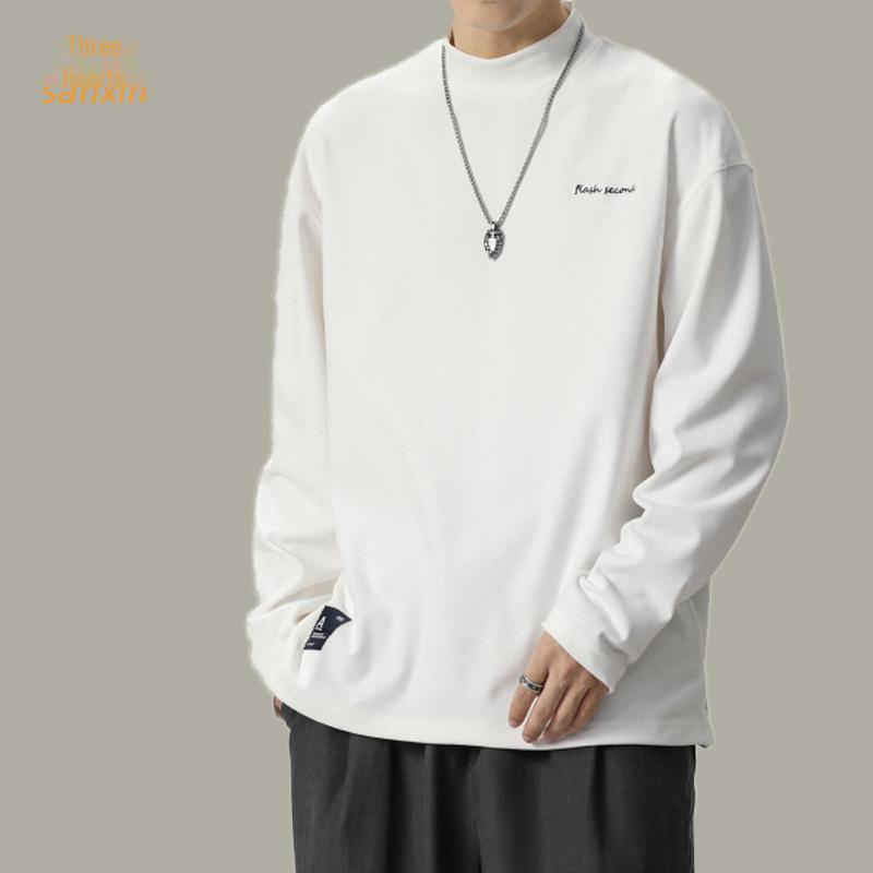 

Men s Loose Fit Textured Long-Sleeve Casual T-Shirt XXXXL білий