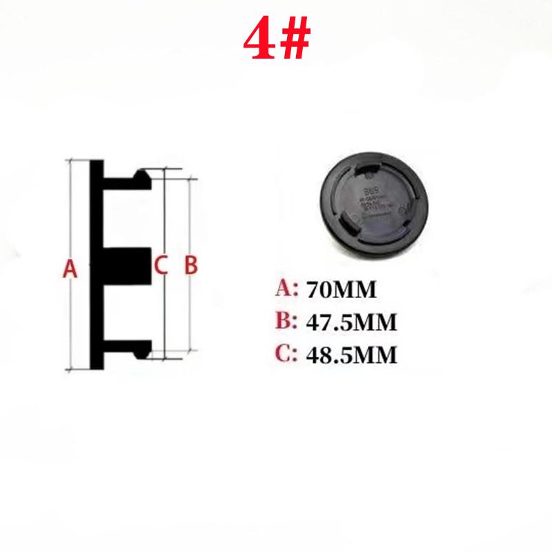 4pcs Car Refit Wheel Center Hub Caps Cover Badge Logo Car Accessories