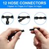 13 Pcs Car Windshield Washer Hose 4M Washer Fluid Hose With 12 Pcs Hose Connectors For Most Car Windshield Washer Tubing