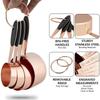 Rose Gold Stainless Steel Heavy Duty Baking Tool Sugar Scoop Measuring Cups Measuring Spoons Set