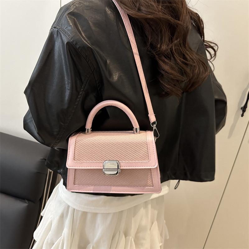 Minimalist Pu Small Handbag For Women With Zipper Pocket For Daily Use