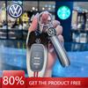For VOLKSWAGEN Car Key Case Cover Protector Holder Shell For VW Tiguan Touran Caddy Beetle Jetta Eos Golf Polo Hella Keyless Rem