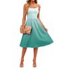 Women’s Gradient Print Casual Sleeveless Adjustable Strap Dress with Pockets Relaxed Fit Sundress for Everyday Wear