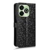 For Umidigi G9x 4G/G100x 4G Wallet Case Dot Pattern Imprint PU Leather Phone Cover with Wrist Strap
