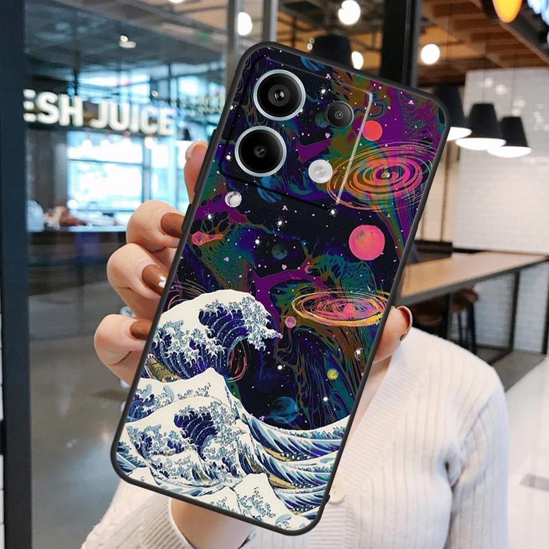 Moon Stars Space Case For Xiaomi Redmi Note 11 9 10 12 13 Pro Plus 9S 10S 11S 12S Remdi 13 12 C 9C 10C Cover