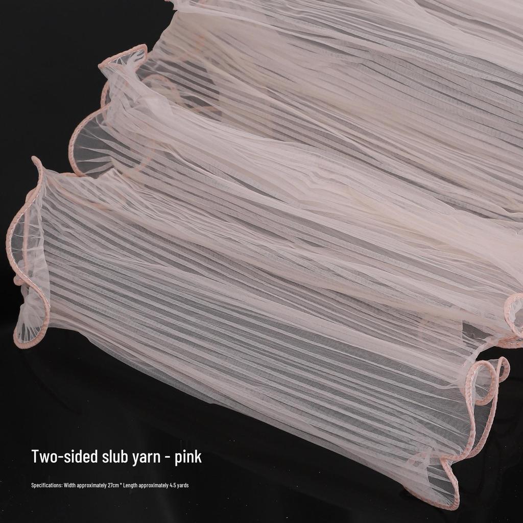 Perlwellen Plissiertes Netzgarn Blumenwickelmaterial