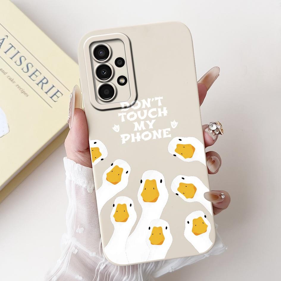 For Samsung Galaxy A52 Case SM-A525F Cover Cute Panda Rabbit Soft Liquid Silicone Phone Case For Samsung A52s A72 5G A725F Funda