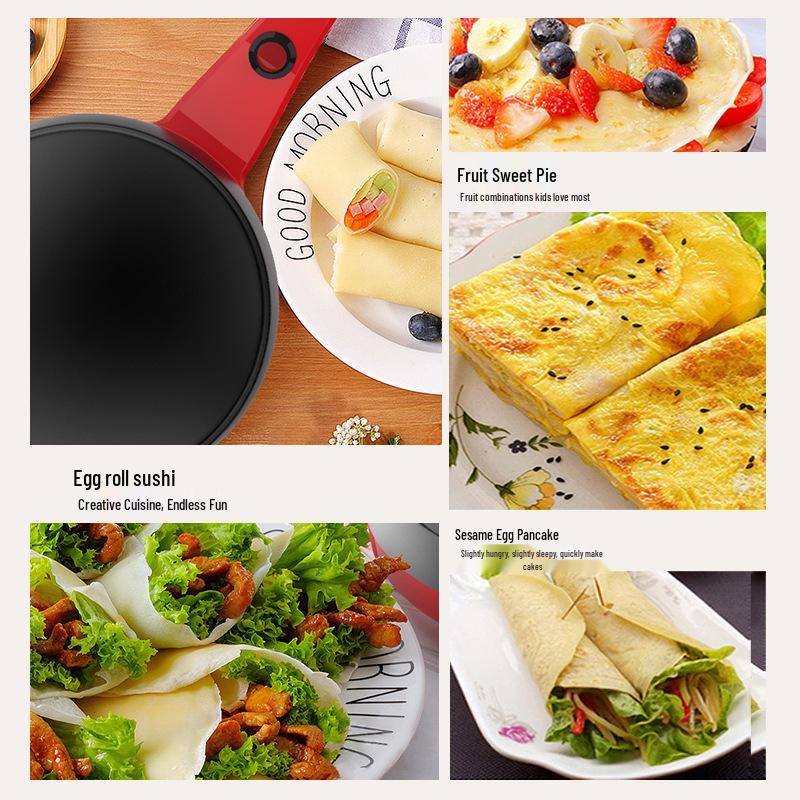 Electric Griddle: Crepe Maker & Spring Roll Skin Pancake Machine