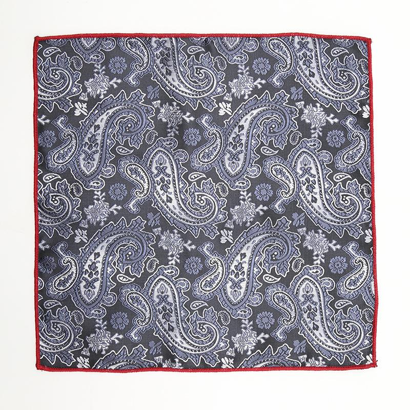 Square Scarf Suit Pocket Towel Wedding Groom Best Man Red Embroidery Business Square Scarf Pocket Towel