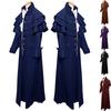 Medieval Retro Mens Steampunk Trench Coat Gothic Jacket Costume Cosplay