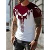 Men's T-shirts Outdoor Breathable Round Neck Short Sleeve Summer Shirt 3D Full Body Printed Unique Pattern, Casual Sports Street