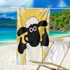 Ultra-Soft Beach Towel with Shaun the Sheep Theme,Ideal for Pool - Camping, Diving - Perfect Travel Essential, Vibrant Beach Towel.
