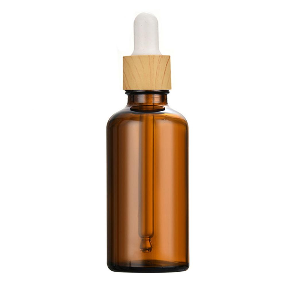 1PC Dropper Bottles for Essential Oils Amber Glass Bottles with Eye Droppers Tincture Bottles Leak Proof Travel Bottles