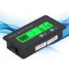 GY6GS Battery Power LCD Display Voltage Meter 1284V with Light Alarm Function (Green Light)