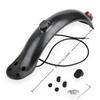 4 Hole Rear Mud Guard with Tail Light Eco-friendly ABS Plastic Replacement Part with Install Wrench for Scooter